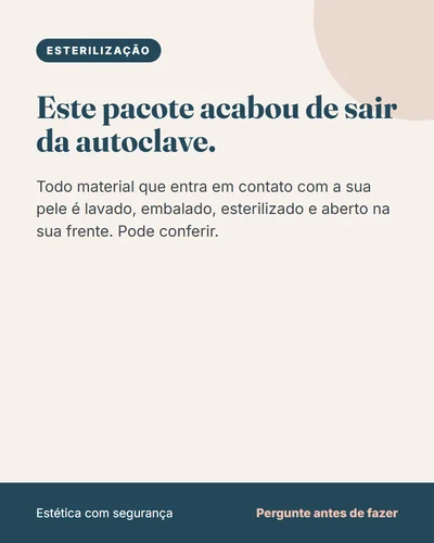 Post de biossegurança para o Instagram